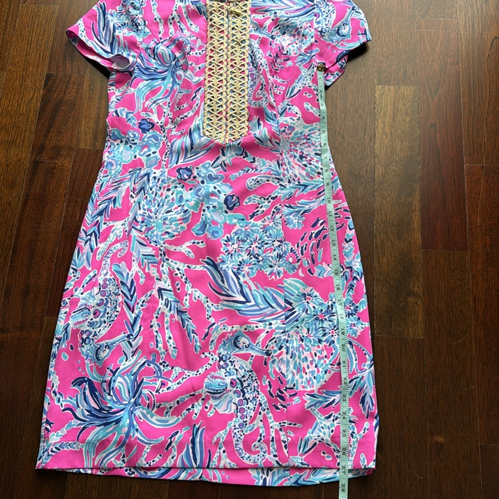 Lilly Pulitzer Mandevilla Pink New Kids On The Dock - sz 6 LIKE NEW - Picture 11 of 13
